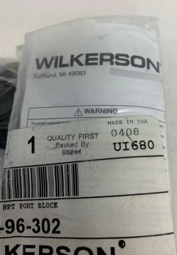 New Wilkerson Gpa-96-302 1/4 End Block Connector Fast S Bby