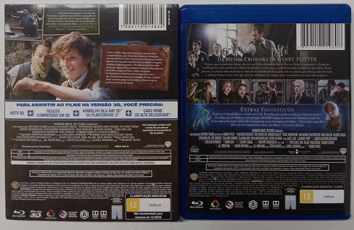 Blu-ray Animais Fantasticos 1 E 2 ( Bluray 3d + Bluray ) (Usado)
