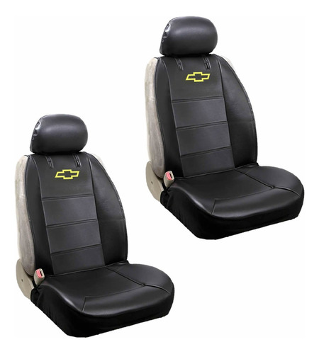 Inc Chevy Logo Lowback Negro Sintetico Funda Asiento Set Fit