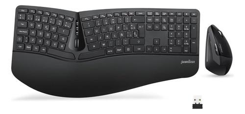 Perixx Periduo-605 Es Pack De Teclado Ergonómico Inalámbrico