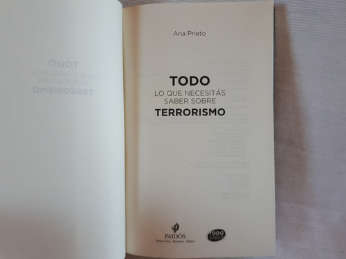 Imagen 4 de 8 de Todo Lo Que Necesitas Saber Sobre Terrorismo Prieto Paidos