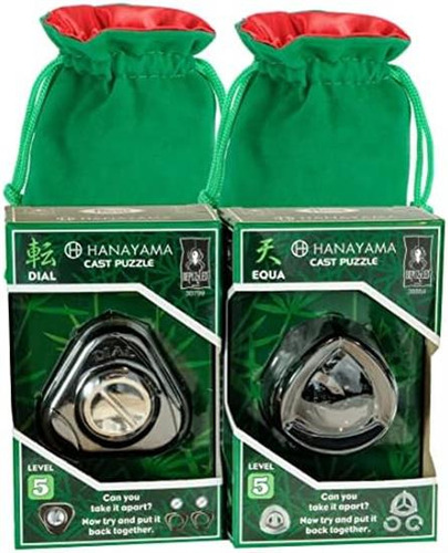 Rompecabezas De Metal Dial Y Equa Hanayama Con 2 Bolsas De C