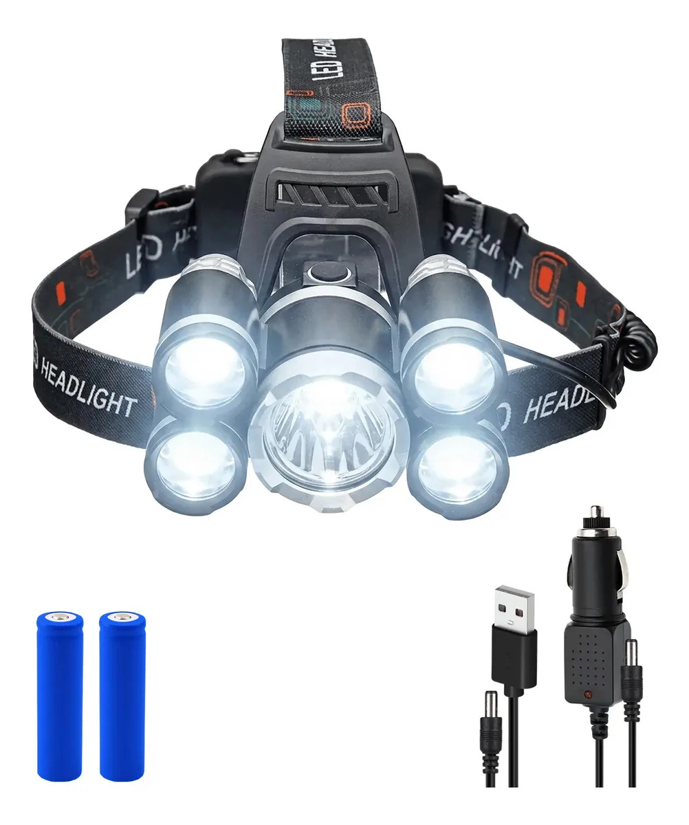 Linterna Minero Led Cabeza Vincha 300 Lumenes Led Color de la luz Blanca