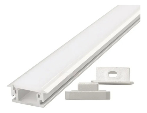 Perfil De Aluminio Para Piso Exterior X 3m Con Difusor