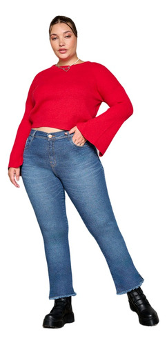 Jeans Mom/crop V. Modelos Talle 46 Al 54 Marca Cenitho 569