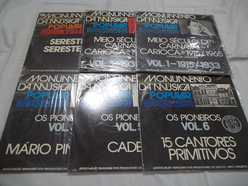 Lp Vinil - Monumento Da Música Popular Brasileira - 6 Discos