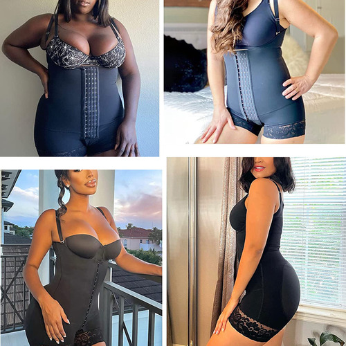 Body Butt Lifter Shapewear Negro Mujer Corsé Fajas