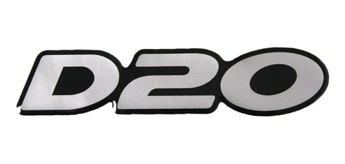 Adesivo Emblema Chevrolet D20 D 20 Resinado Prata D20r01