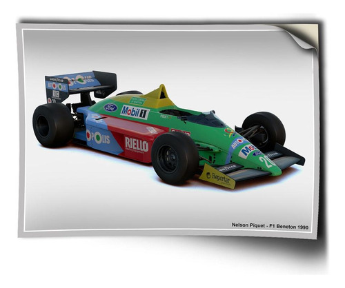 Adesivo Formula 1 Carro De Corrida Auto Colante A1 84x60cm C