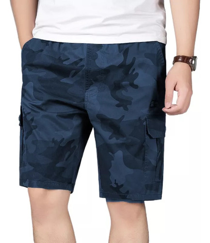 Camuflaje Camuflaje Cargo Shorts Pantalones Cortos Casuales