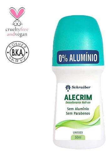 Desodorante Vegano Sem Alumínio Roll-on De Alecrim - 50ml
