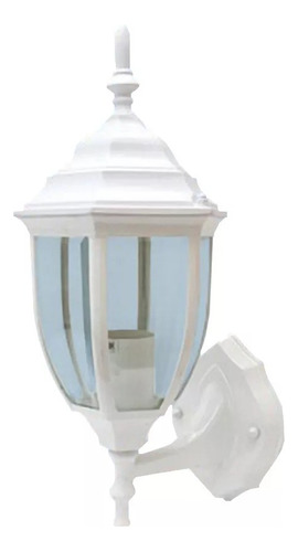 Farol Pared Exterior E-27 Modelo España Aluminio Blanco