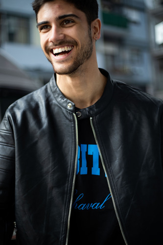 Campera Chaqueta Cuero Ecológico Hombre Básica Importada Yd