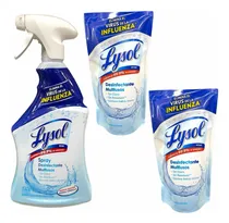 Comprar Pack Desinfectante Lysol Spray 650ml + 2x Refill 500ml