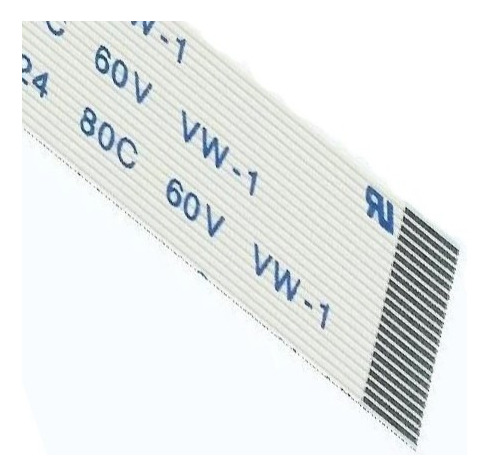 1 Cabo Flat 22 Vias Invertido 11mm Largura 10cm Comprimento
