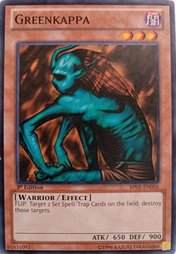 Yugioh! Greenkappa Bp01-en056 Common 1st Edition