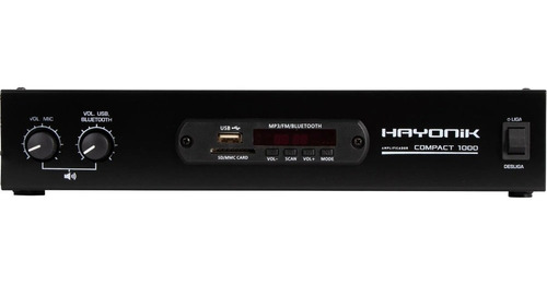 Amplificador 80w Rms Com Bluetooth Compact 1000 Hayonik