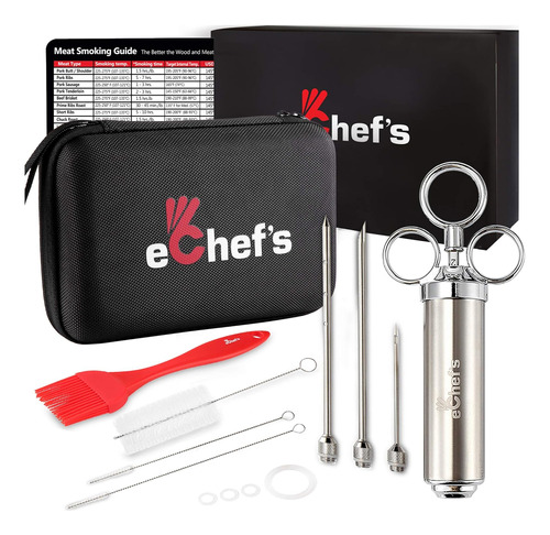 Echef's Inyector De Carne, Acero Inoxidable 304, Jeringa Iny