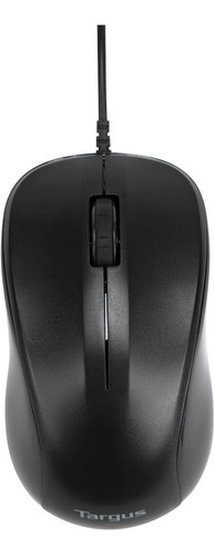 Mouse Targus Optico Tres Botones Negro Con Cable Usb