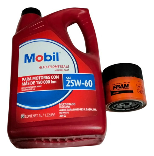 Kit Cambio Aceite Mobil Para Caravan 3.3 1996 Al 2000