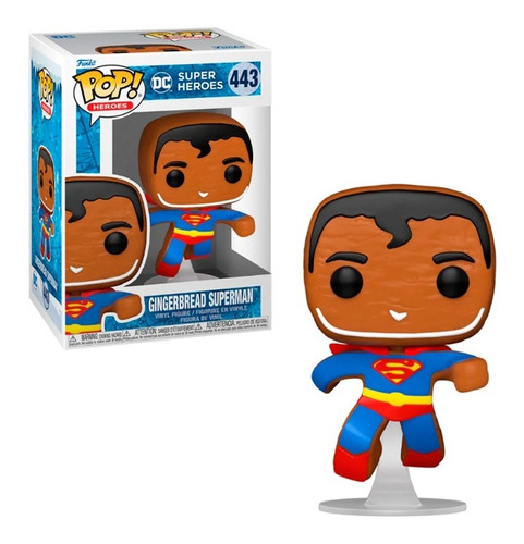 Funko Pop Gingerbread Superman - Dc Navideño 2022 - 443