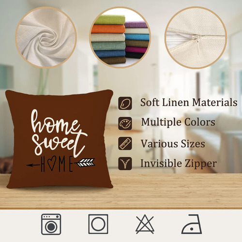 Ycoll Fundas De Almohada De 16.0 X 16.0 In, Moderna Funda De
