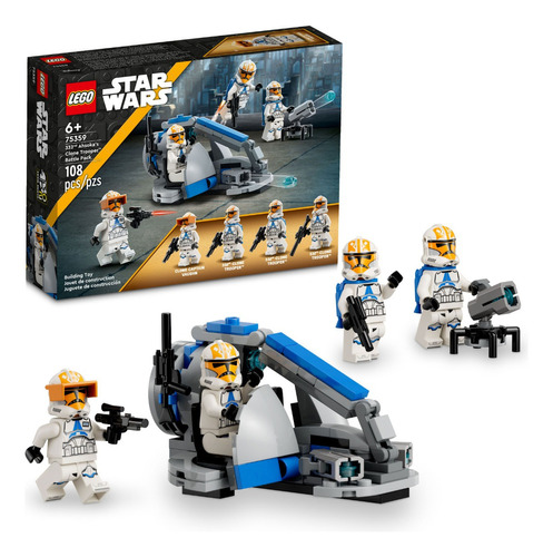 Kit Lego Star Wars Combate Soldados Clon De 332 Ahsok 75359 Cantidad De Piezas 108