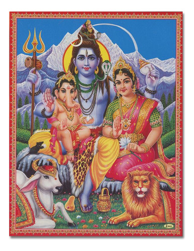 Poster Lámina Decorativa Shiva Hinduismo Mod1