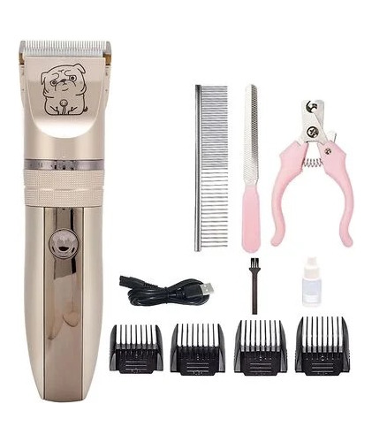 Kit Profesional Clipper Cortadora De Cabello Para Mascotas