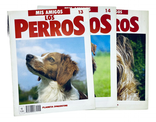 3 Revistas Mis Amigos Los Perros Con Poster De Razas De 1994 (Usado)