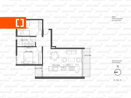 Venta De Apartamento Obra Construcción 2 Dormitorios En Centro, 01 Del Centro Unidad 808