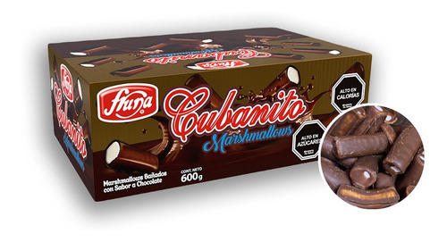 Caja Marshmalow Cubanitos Fruna 600grs