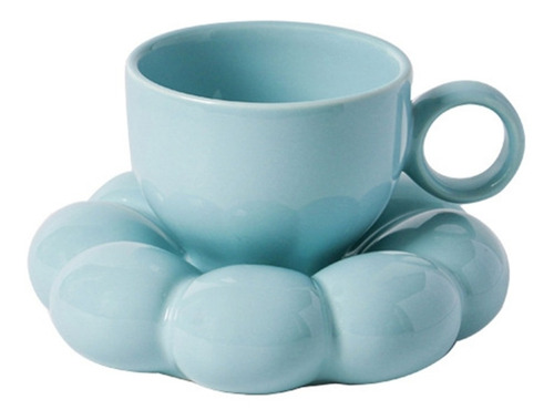 Taza (4 #mold) Con Platillos En Forma De Flor, 200 Ml, Fashi