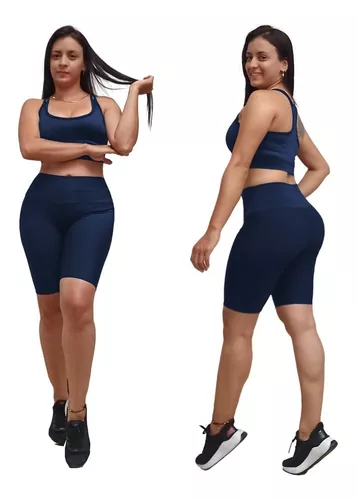 Conjunto Deportivo 2 Piezas Dama Lycra Fit + Blusa Ropa Gym