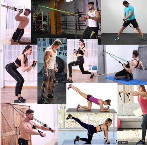 Kit Treino De Malhação Academia Em Casa - Kit C/4 Itens Fit