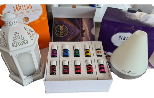 Young Living Kit Premium Linterna + Dif Dewdrop + Aceite