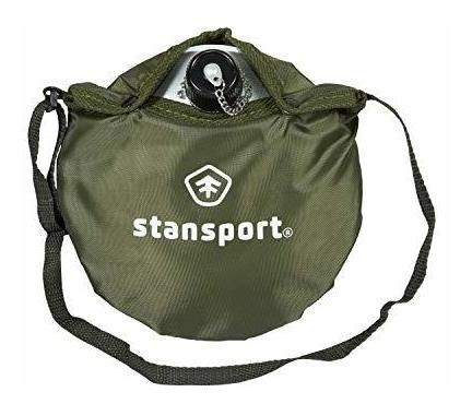 Cantimplora Scout Aluminio Stansport, 1l, Verde.