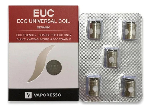 Resistencias Vaporesso Euc Ceramic 0.3 Ohm 5 Unidades