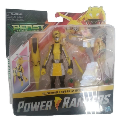 Ranger Amarillo Y Morphing Jax Beastbot Power Rangers Hasbro