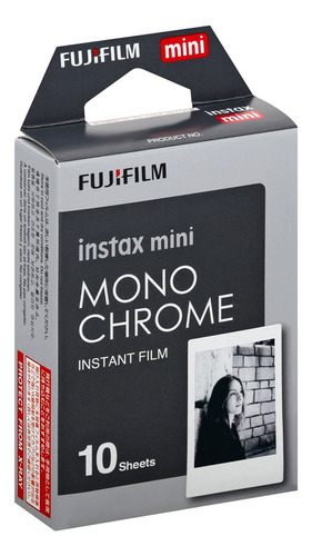 Filme Instantâneo Preto E Branco Fujifilm Instax- 10 Fotos