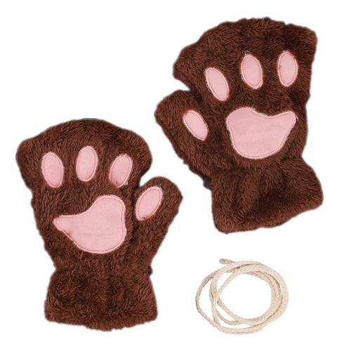 Guantes Peludos Con Forma De Pata De Gato, Regalos Con Medio