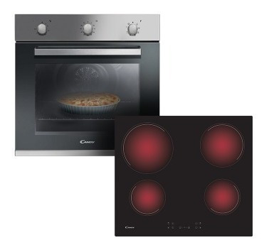 Horno + Anafe Vitroc Combo Candy Fcp602ch64 Bundle Pack