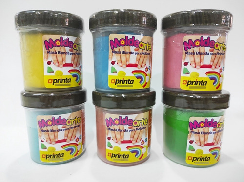 Imagen 2 de 2 de Masa Para Moldear Plastilina Plastidedos Printa