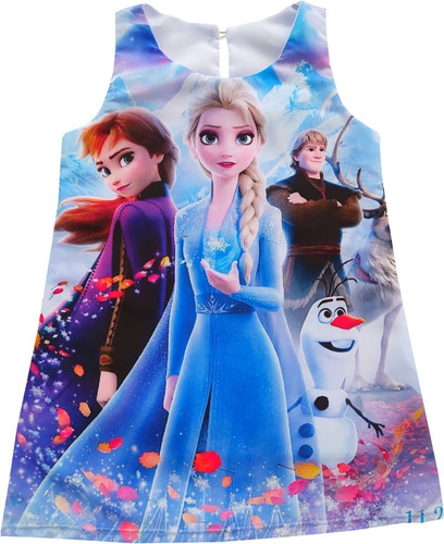 Vestido Princesas Frozen Ana Y Elsa 