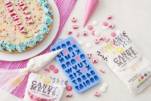 Imagen 2 de 5 de Molde Letras Numeros Silicona Bombones Chocolate Wilton