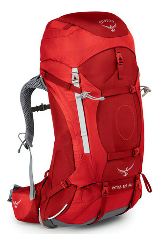 Mochila Backpack Montaña Ariel Ag 55 W Rojo M Osprey Diseño De La Tela Liso