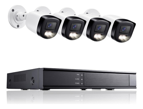 Ezfix Sistema De Camara De Seguridad 4k Poe Nvr Al Aire Libr