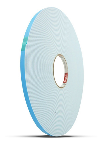 Caja De Cinta Doble Cara Espuma Blanca 3.1mm X 12mm X 22.9m Color Blanco Caja Bitape 4203b12