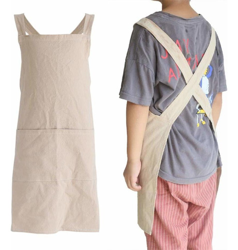 Delantal De Algodón Para Niños, Estilo Japonés, Ropa Pa Bbh1