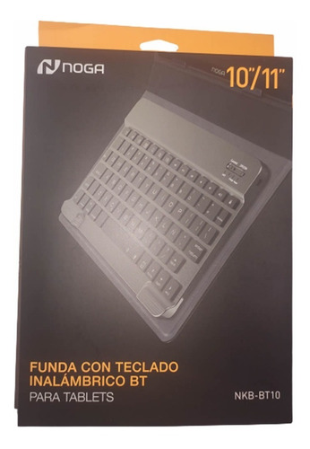 Imagen 2 de 9 de Funda Con Teclado Inalámbrico Para Tablet 10 Eco Cuero Noga